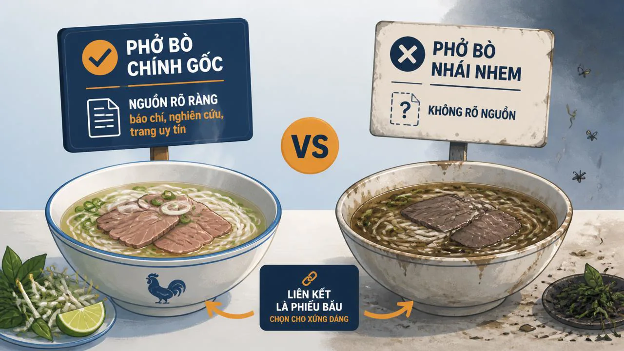 So sánh content syndication có ghi nguồn và không ghi nguồn