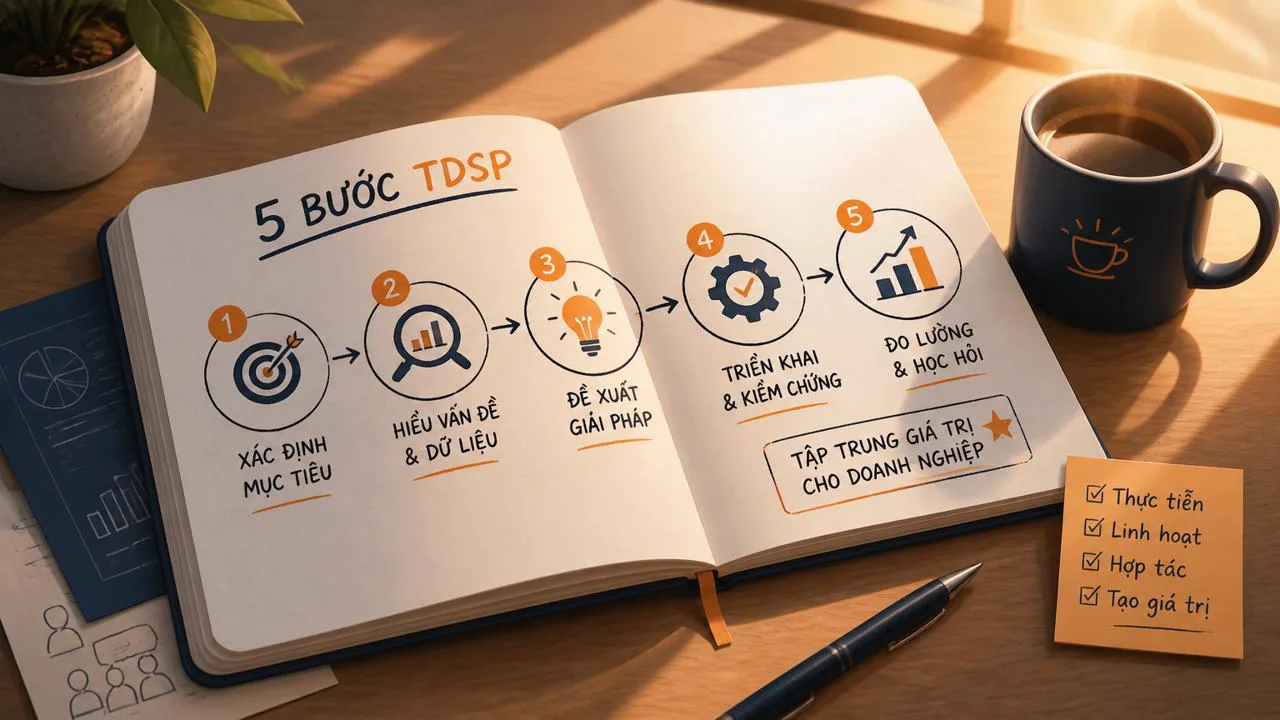 Sổ tay ghi chú TDSP 5 giai đoạn