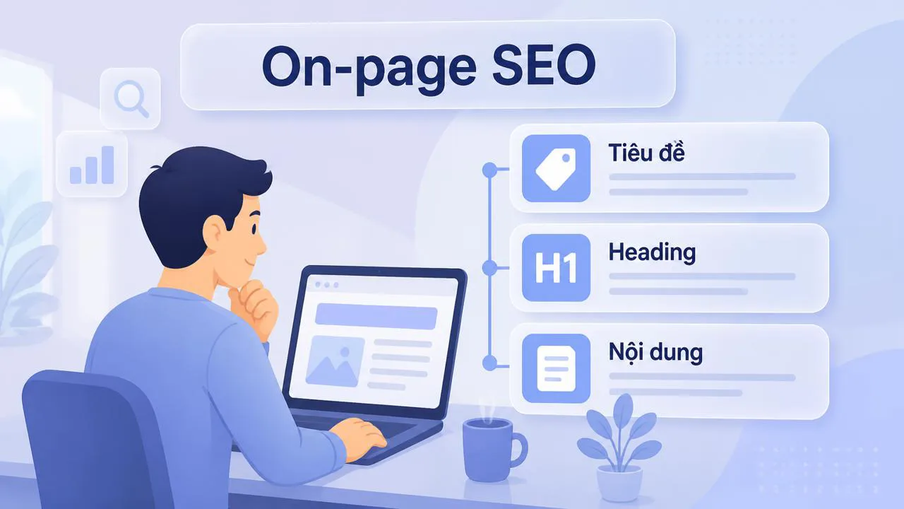 Sơ đồ ba phần on-page SEO cần tối ưu