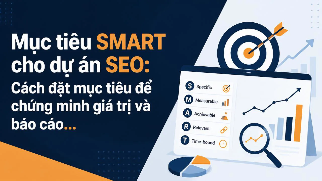 Mục tiêu SMART cho dự án SEO: Cách đặt mục tiêu để chứng minh giá trị và báo cáo cho khách hàng