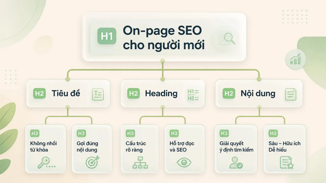 Sơ đồ thứ bậc heading H1 H2 H3