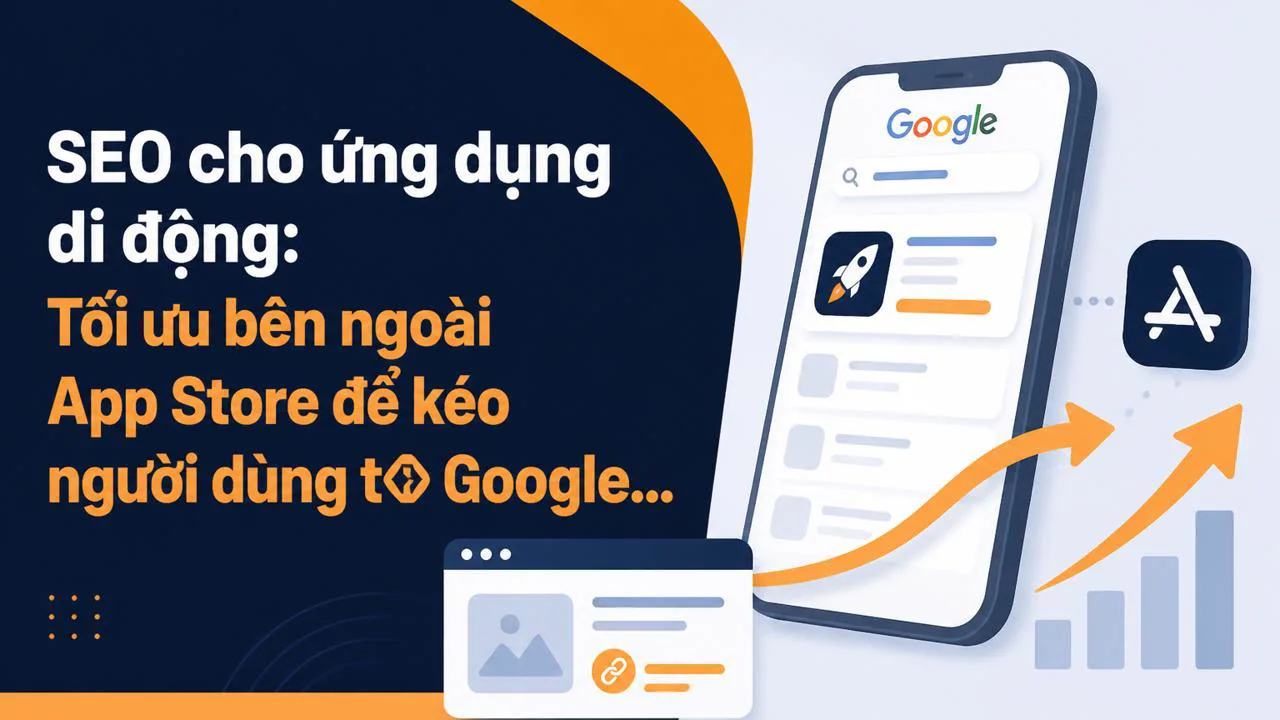 SEO cho ứng dụng di động: Tối ưu bên ngoài App Store để kéo người dùng t� Google về app