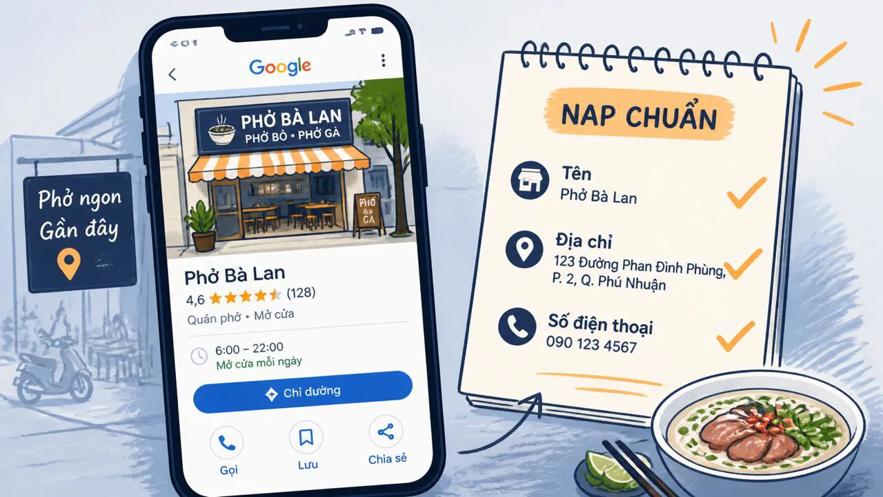 Hồ sơ Google Business Profile đầy đủ và checklist NAP