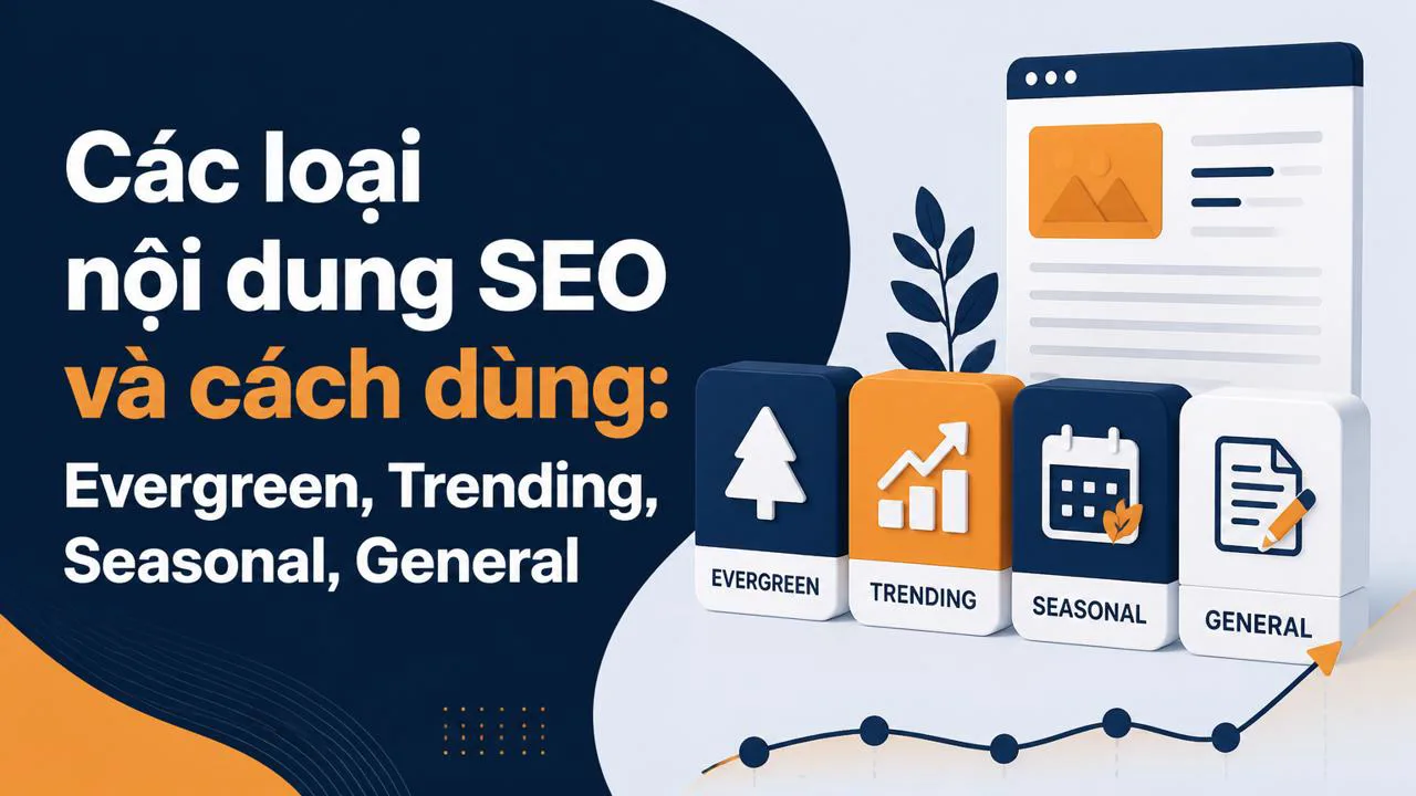 Các loại nội dung SEO và cách dùng: Evergreen, Trending, Seasonal, General