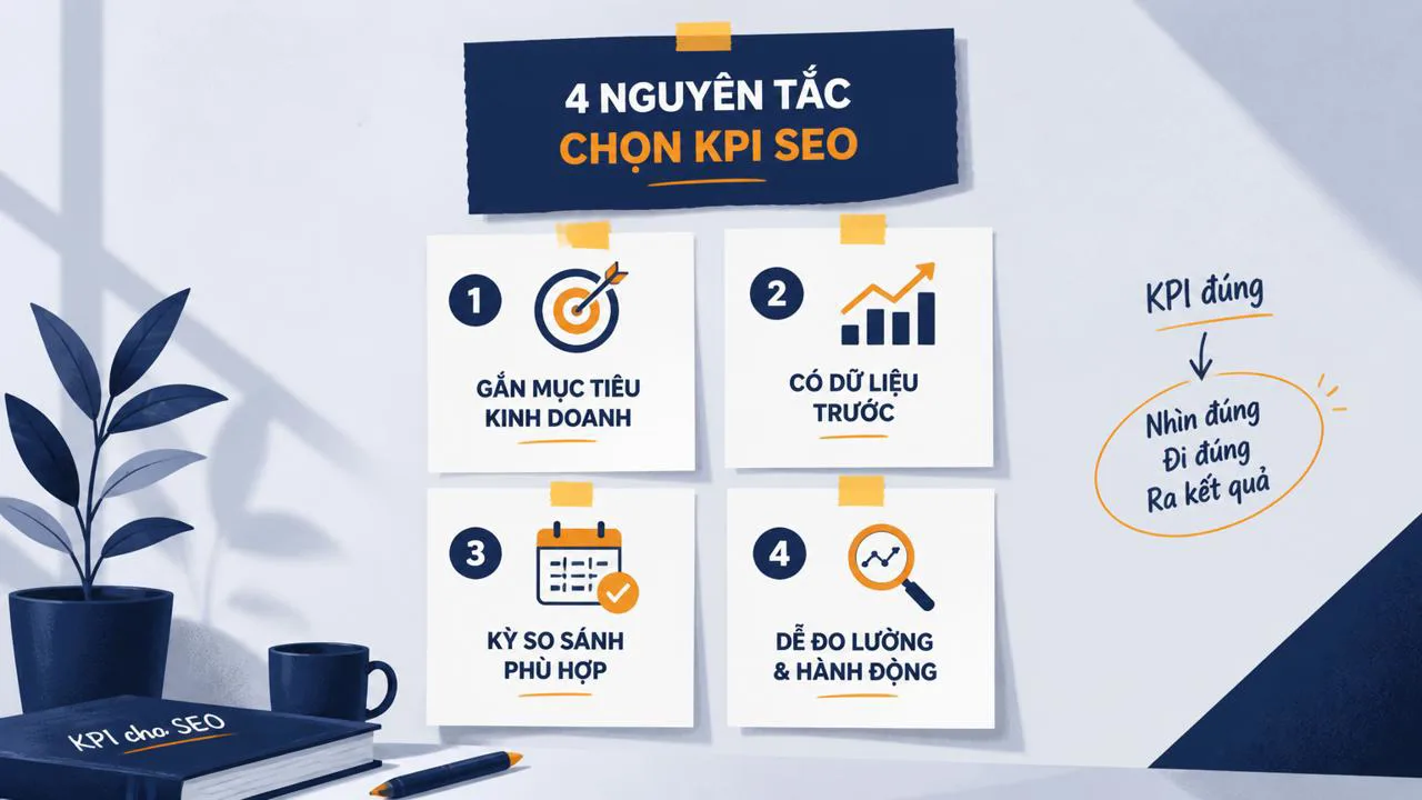 Bốn nguyên tắc chọn KPI cho SEO
