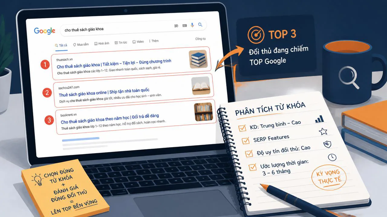 Phân tích đối thủ top Google