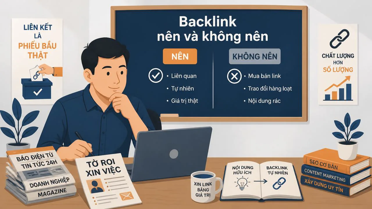 Người làm SEO cân nhắc nên và không nên khi xây dựng liên kết