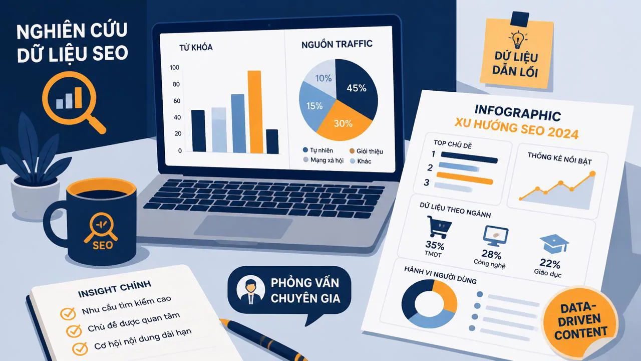 Biểu đồ và infographic cho nghiên cứu dữ liệu SEO