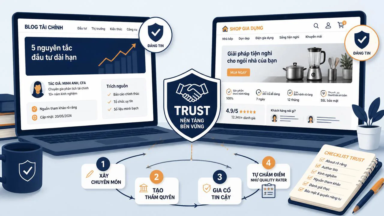 Hai case đối lập blog tài chính và e-commerce