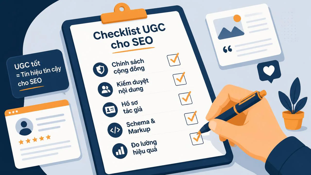 Checklist áp dụng UGC cho website nhỏ