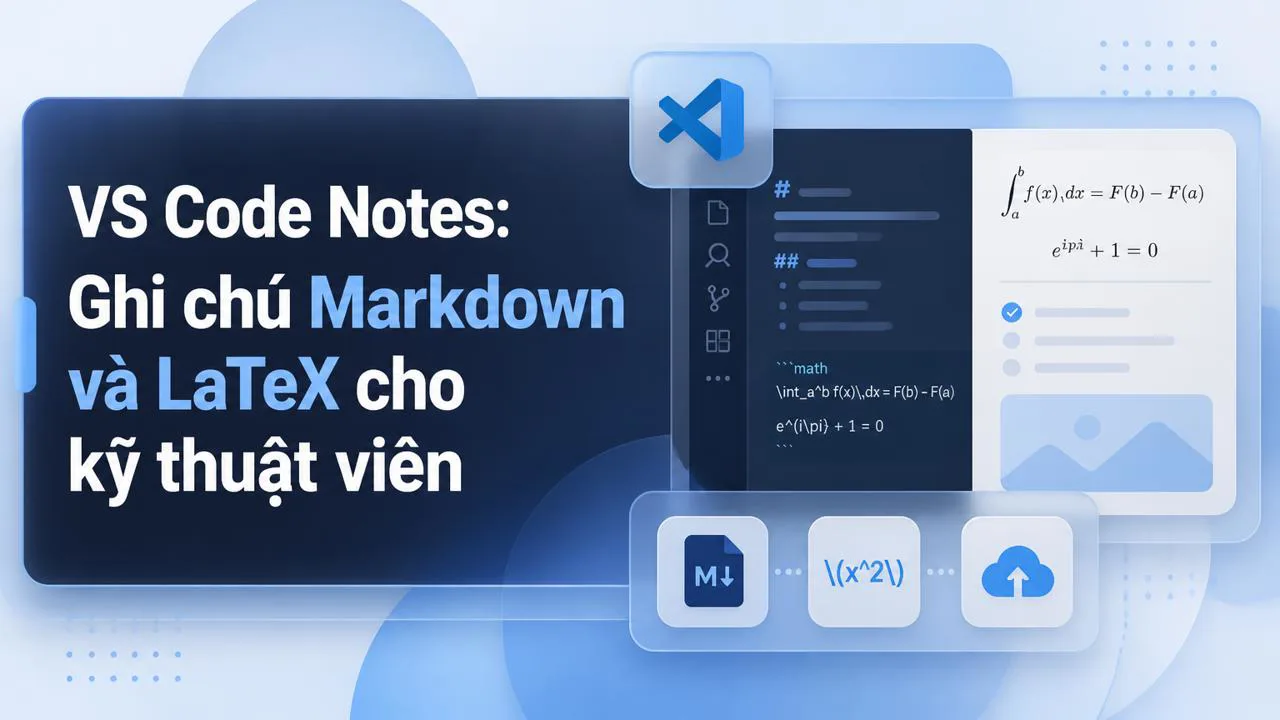 VS Code Notes: Ghi chú Markdown và LaTeX cho kỹ thuật viên