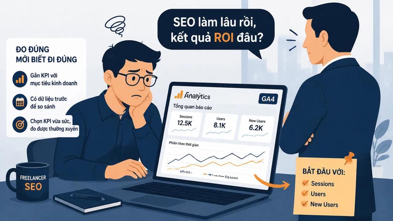 Freelancer đối mặt câu hỏi về kết quả SEO