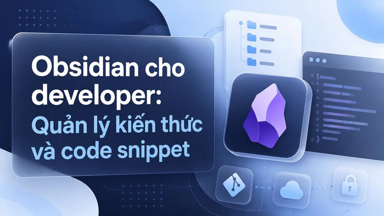 Obsidian cho developer: Quản lý kiến thức và code snippet