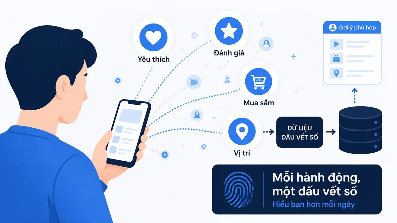 Dấu vết số từ điện thoại