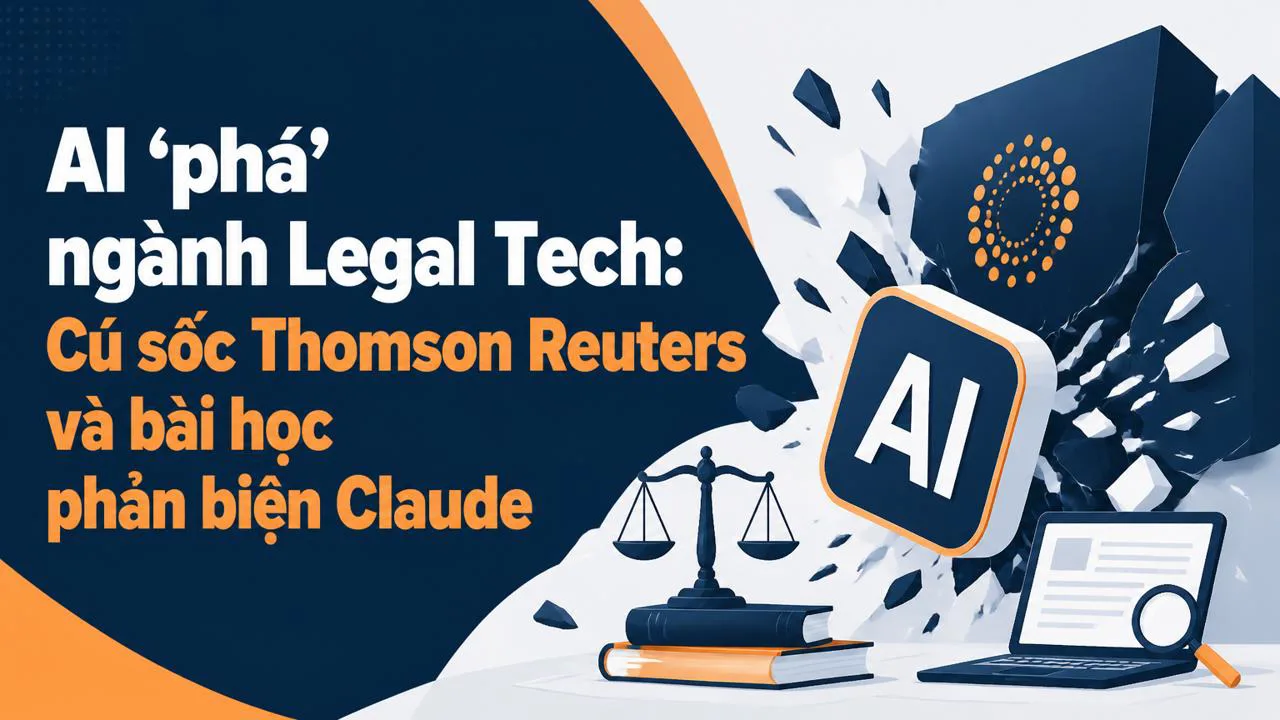 AI 'phá' ngành Legal Tech: Cú sốc Thomson Reuters và bài học phản biện Claude