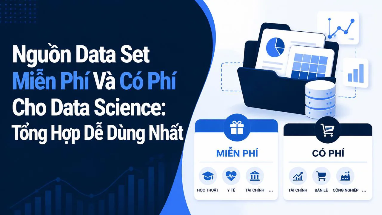 Nguồn Data Set Miễn Phí Và Có Phí Cho Data Science: Tổng Hợp Dễ Dùng Nhất