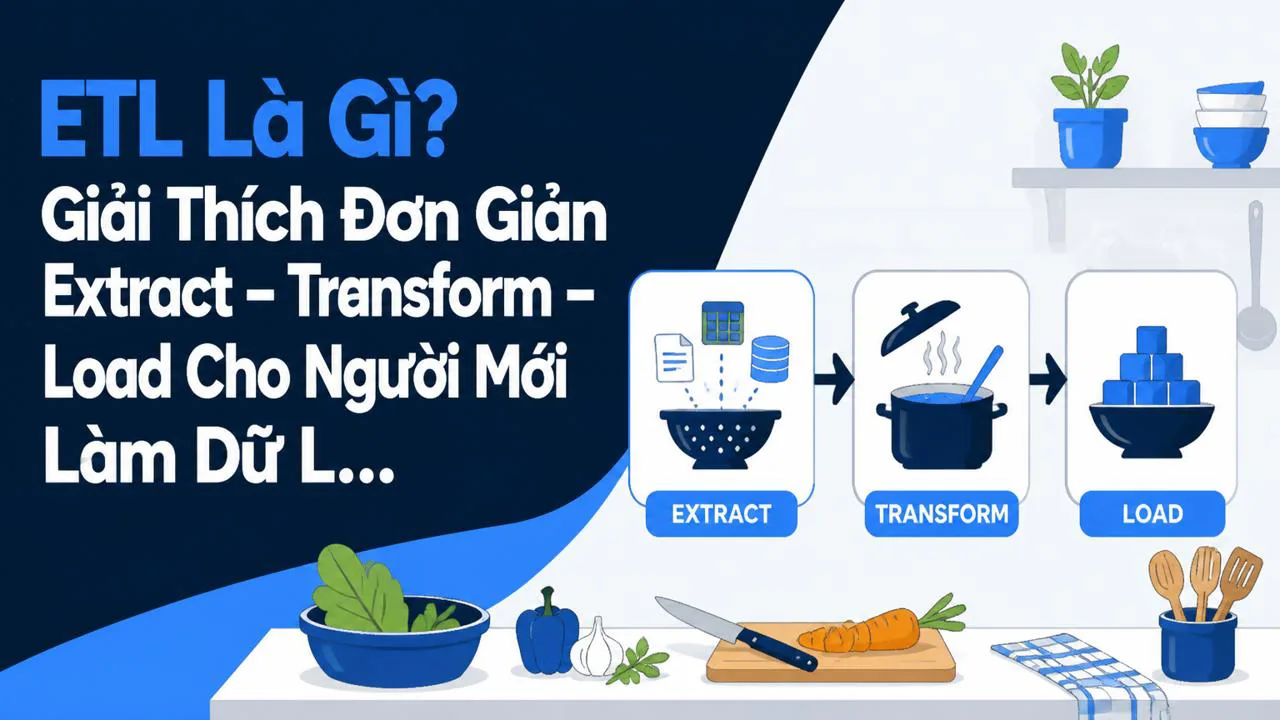 ETL Là Gì? Giải Thích Đơn Giản Extract – Transform – Load Cho Người Mới Làm Dữ Liệu