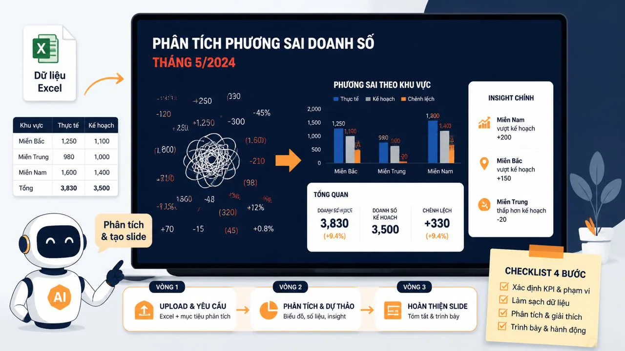 Slide variance vòng đầu tiên