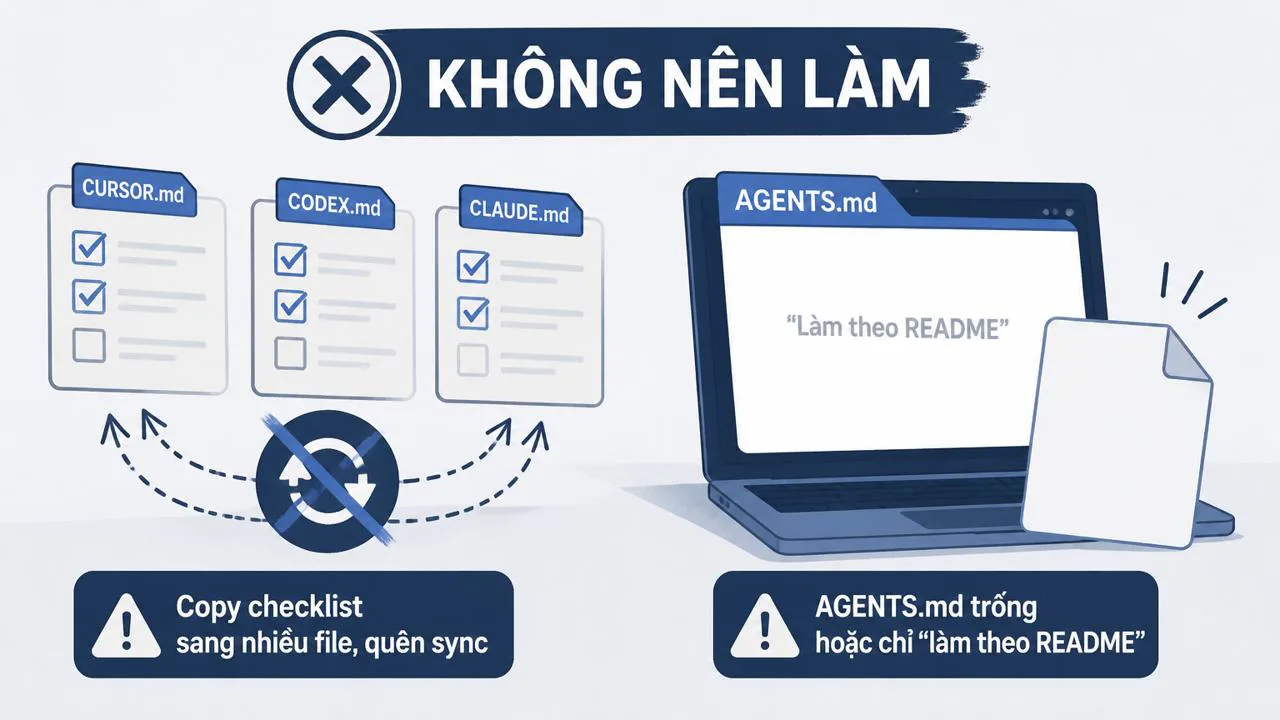 Không nên làm