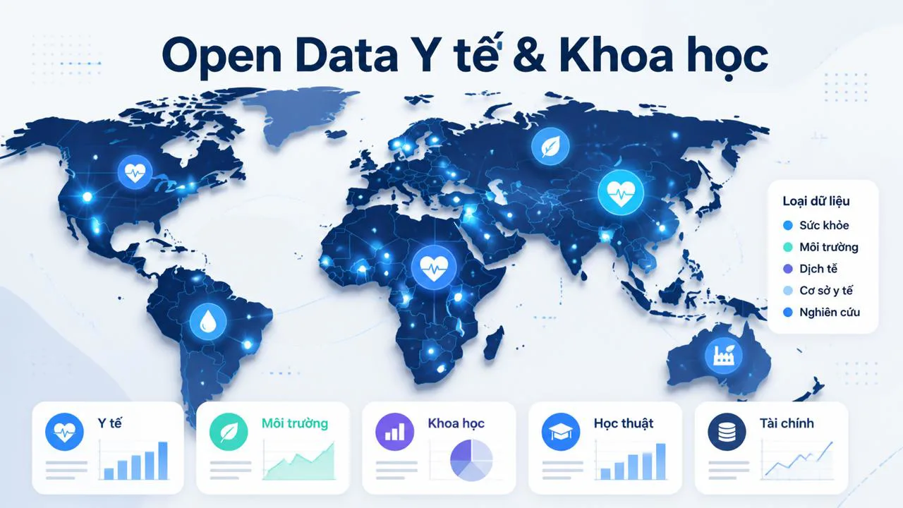 Bản đồ dữ liệu sức khỏe và khoa học toàn cầu
